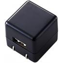 ELECOM AVA-ACUAN007BK オーディオ用AC充電器/CUBE/1A出力/USB1ポート/ブラック