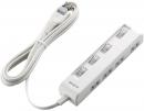 ELECOM T-E5C-2430WH 省エネタップ/個別スイッチ/横挿し/4個口/3.0m/ホワイト