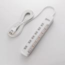 ELECOM T-K5B-2650WH 省エネタップ/無灯個別スイッチ/雷ガード付/6個口/5m/ホワイト