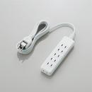 ELECOM T-S02N-2620WH スイングプラグタップ/6個口/2m/ホワイト