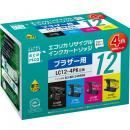 ELECOM ECI-BR124P/BOX ブラザー/LC124PK/4個パック