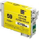 ELECOM ECI-E59Y エコリカ リサイクルインクカートリッジ/エプソン ICY59/イエロー(顔料)