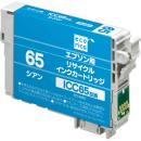 ELECOM ECI-E65C リサイクルインクカートリッジ/EPSON/ICC65互換/シアン