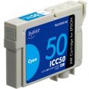 ELECOM PLE-E50C-N2 プレジール 汎用インクカートリッジ/EPSON ICC50/シアン