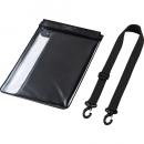 サンワサプライ PDA-TABWPST10BK タブレット防水防塵ケース(スタンド・ショルダーベルト付き・10.1型・ブラック)