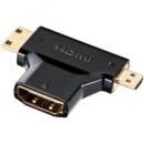 サンワサプライ AD-HD11MMC HDMI変換アダプタ ミニ＆マイクロHDMI（ブラック）