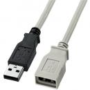 サンワサプライ KU-EN3K USB延長ケーブル（3m・ライトグレー）