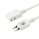 サンワサプライ TAP-M602W マイクロ電源タップ（収納式スイングプラグ・2個口・0.2m・ホワイト）