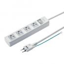 サンワサプライ TAP-SH3450MGSW 3P・4個口オートシャッター付き電源タップ（一括集中スイッチ・マグネット付き・5m）