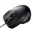 サンワサプライ MA-BLC180BK 有線Type-CブルーLEDマウス（5ボタン・ブラック）
