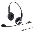 サンワサプライ MM-HSRJ01 電話用ヘッドセット（両耳タイプ）