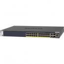 NETGEAR GSM4328PA-100AJS M4300-28G-PoE+ 1000BASE-T 24ポート（PoE+対応） + 10GBASE-T 2ポート + 10G SFP+ 2スロット Layer3マネージスイッチ（スタッカブル） 480W budget