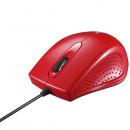 BUFFALO BSMRU050RD 有線 3ボタン IR LED光学式マウス レッド