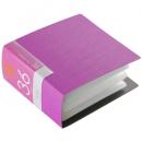 BUFFALO BSCD01F36PK CD&DVDファイルケース ブックタイプ 36枚収納 ピンク