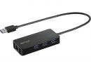 BUFFALO LUD-U3-AGHBK Giga対応 USB-A LANアダプターハブ付 ブラック
