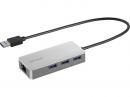 BUFFALO LUD-U3-AGHSV Giga対応 USB-A LANアダプターハブ付 シルバー
