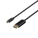 BUFFALO BDCDP10BK ディスプレイ変換ケーブル USB Type-C - DisplayPort 1m ブラック