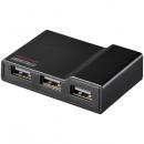 BUFFALO BSH4A11BK USB2.0 TV/PC対応セルフパワー4ポートハブ ブラック