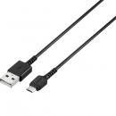 BUFFALO BSMPCMB105BK USB2.0ケーブル（Type-A to microB） スリム 0.5m ブラック