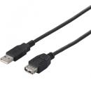 BUFFALO BSUAA215BK USB2.0延長ケーブル（A to A） 1.5m ブラック