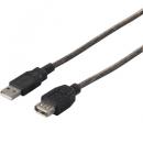 BUFFALO BSUAA230BS USB2.0延長ケーブル（A to A） 3m ブラックスケルトン