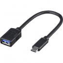 BUFFALO BSUAMC311015BK USB3.1 Gen1変換ケーブル（Aメス to C） 0.15m ブラック