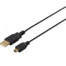 BUFFALO BSUAMNSM215BK USB2.0ケーブル（A to miniB） スリムタイプ 1.5m ブラック