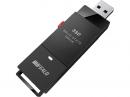BUFFALO SSD-SCT1.0U3-BA PC対応 USB3.2(Gen2) TV録画 スティック型SSD 1TB ブラック Type-C付属