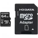 I-O DATA MSDU1-64GR UHS-I UHS スピードクラス1対応 microSDXCメモリーカード（SDカード変換アダプター付き） 64GB