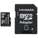 I-O DATA MSDU13-64G UHS-I UHSスピードクラス3/Video Speed Class 30対応 microSDメモリーカード 64GB