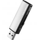 I-O DATA U3-AL32GR/WS USB3.1 Gen 1（USB3.0）/USB2.0対応 アルミボディUSBメモリー ホワイトシルバー 32GB