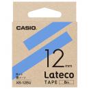 CASIO XB-12BU Lateco用テープ 12mm 青/黒文字