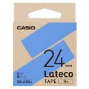 CASIO XB-24BU Lateco用テープ 24mm 青/黒文字