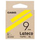 CASIO XB-9YW Lateco用テープ 9mm 黄/黒文字