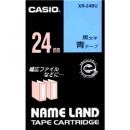 CASIO XR-24BU ネームランド用スタンダードテープ 24mm 青/黒文字