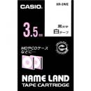 CASIO XR-3WE ネームランド テープカートリッジ 幅3.5m 白に黒文字