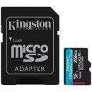 Kingston SDCG3/256GB 256GB microSDXCカード Canvas Go! Plus Class 10 UHS-I U3 170R/90W SDアダプタ付属