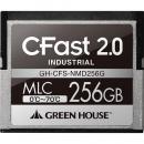 グリーンハウス GH-CFS-NMD256G CFast2.0 SATA6.0Gb/s MLC 0～70℃ 256GB