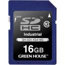グリーンハウス GH-SDI-XSA16G インダストリアルSDHCカード SLC -40～+85℃ 16GB