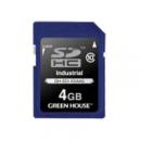 グリーンハウス GH-SDI-XSA4G インダストリアルSDHCカード SLC -40～+85℃ 4GB