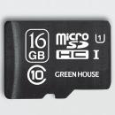 グリーンハウス GH-SDM-AEUA16G データ復旧サービス付 microSDHCカード UHS-I クラス10 16GB