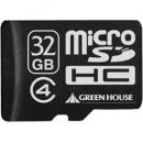 グリーンハウス GH-SDMRHC32G4 microSDHCカード（アダプタ付属） 32GB Class4
