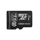 グリーンハウス GH-SDMRXCUB64G microSDXCカード UHS-I U1 クラス10 64GB