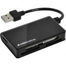 グリーンハウス GH-CRM1A-BK SDXC対応 USB2.0 小型カードリーダ/ライタ バスパワー ブラック