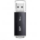 Silicon Power(シリコンパワー) SP016GBUF3B02V1K USB3.1フラッシュメモリ Blaze B02 Series 16GB ブラック キャップ ストラップホール付き 5年保証