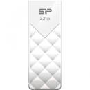 Silicon Power(シリコンパワー) SP032GBUF2U03V1W USB2.0フラッシュメモリ Ultima U03 32GB スノーホワイト スライド式 永久保証