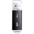 Silicon Power(シリコンパワー) SP064GBUF2U02V1KJP USB2.0フラッシュメモリ Ultima U02 Series 64GB ブラック キャップ ストラップホール付き5年保証
