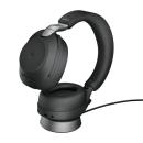 Jabra 28599-999-989 Jabra 無線ヘッドセット USB-A 両耳 MS認定 充電スタンド付「Jabra Evolve2 85 MS Stereo USB-A Stand Black」