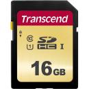 Transcend TS16GSDC500S SDHCカード Class10 UHS-I U1 MLC搭載 16GB