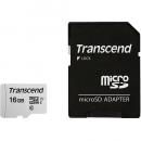 Transcend TS16GUSD300S-A microSDHCカード Class10 UHS-I U1 16GB (SDカード変換アダプタ付き)